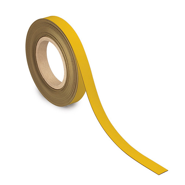Maul yellow erasable magnetic label tape, 2cm x 10m 6524315 424847 - 1