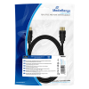 MediaRange black connection cable, 10.2 gbit/s, 2.0m