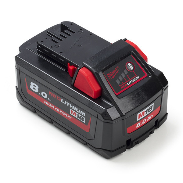 Milwaukee M18 HB8 High Output / 4932471070 battery (18V, 8.0Ah, original Milwaukee) 4932471070 M18 M18HB8 M18HighOutout AMI00513 - 1