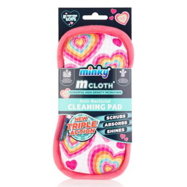 Minky All You Need Is Love triple action anti-bacterial cleaning pad  SMI00033 - 1