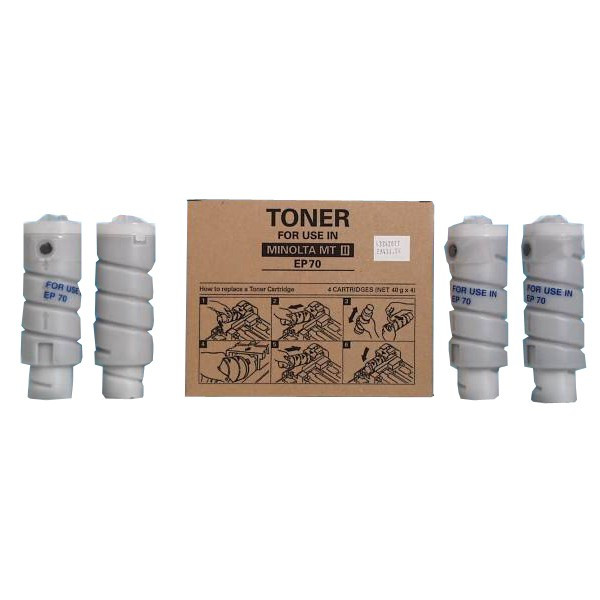 Minolta 8931-621 black toner EP 70 4-pack (original Minolta) 8931-261 072086 - 1