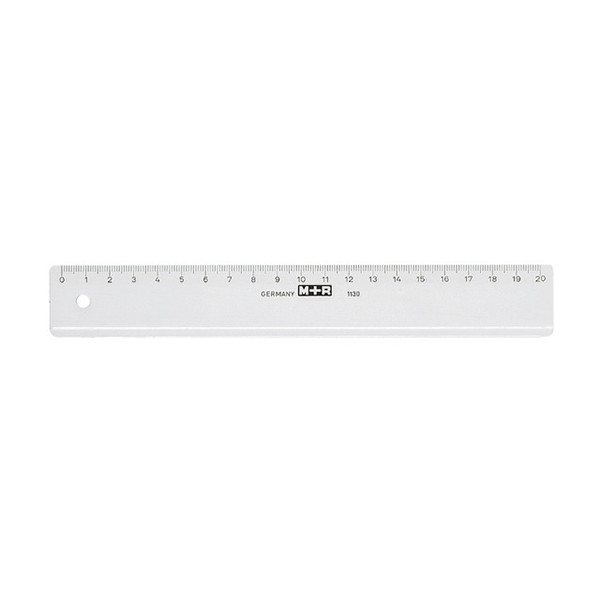 Mobius Ruppert Mobius & Ruppert 20cm plastic ruler 11200000 204052 - 1