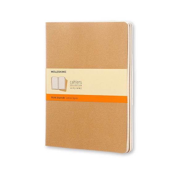 Moleskine XL kraft lined notebook (3-pack) IMQP421 313100 - 1