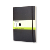 Moleskine black XL blank soft cover notebook