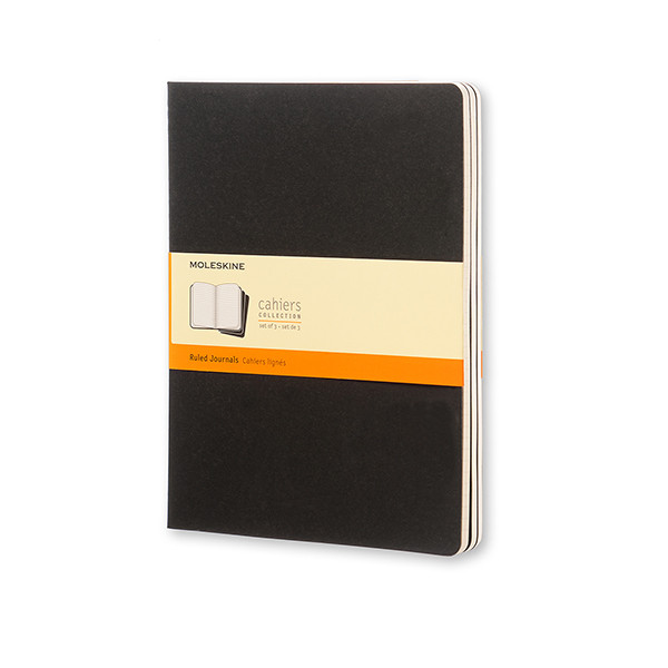 Moleskine black XL lined notebook (3-pack) IMQP321 313099 - 1