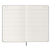 Moleskine black large hardcover 18 month weekly diary 2024/2025 DHB18WN3Y25 313222 - 3