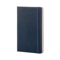 Moleskine blue large lined hard cover notebook IMQP060B20 313077