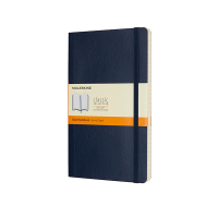 Moleskine dark blue large lined soft cover notebook IMQP616B20 313078