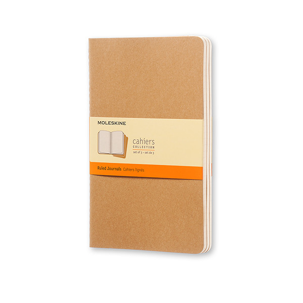 Moleskine large kraft lined notebooks (3-pack) IMQP416 313098 - 1