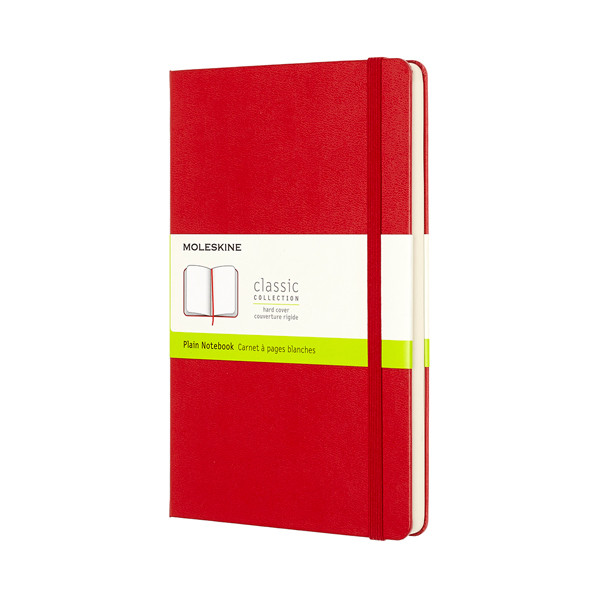 Moleskine red large blank hard cover notebook IMQP062R 313061 - 1