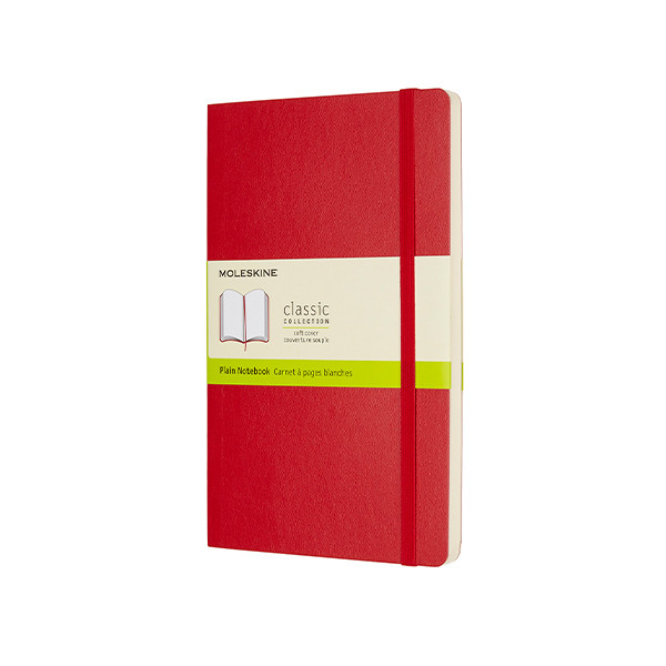 Moleskine red large blank soft cover notebook IMQP618F2 313062 - 1