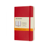 Moleskine red lined soft cover pocket notebook