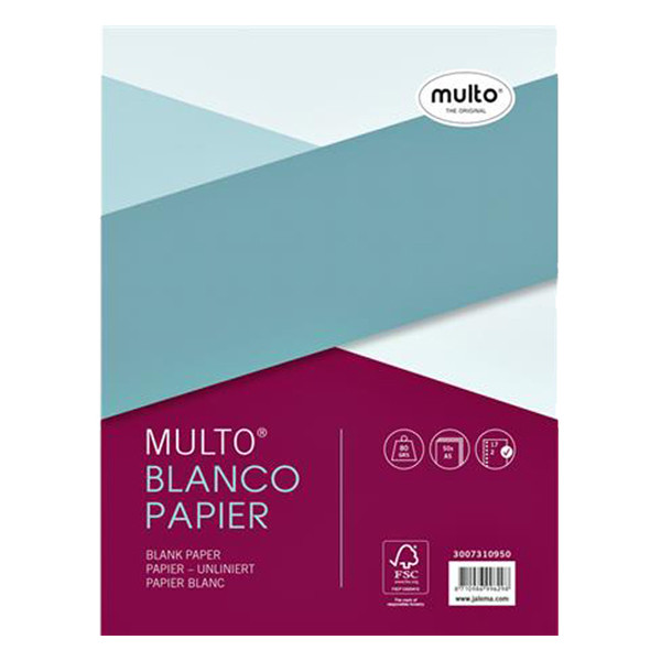 Multo A5 blank ring binder paper 80gsm, 50 sheets (17-rings) 3007310950 205677 - 1