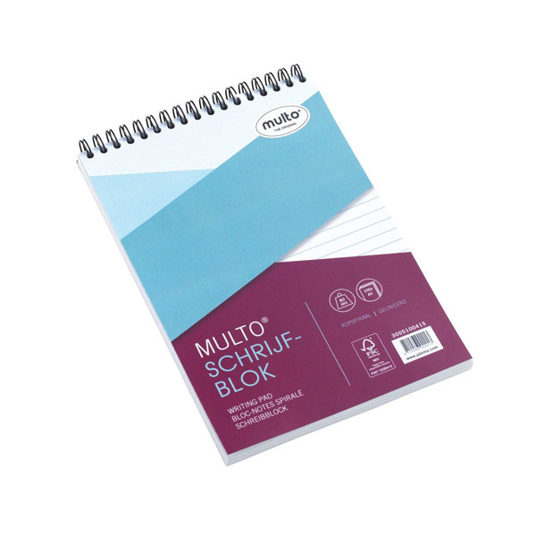 Multo A5 lined spiral notepad, 100 sheets 3005100415 205674 - 1