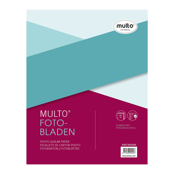 Multo chamois A4 photo sheets, 23 rings (20-sheets) 3007360280 205695 - 1