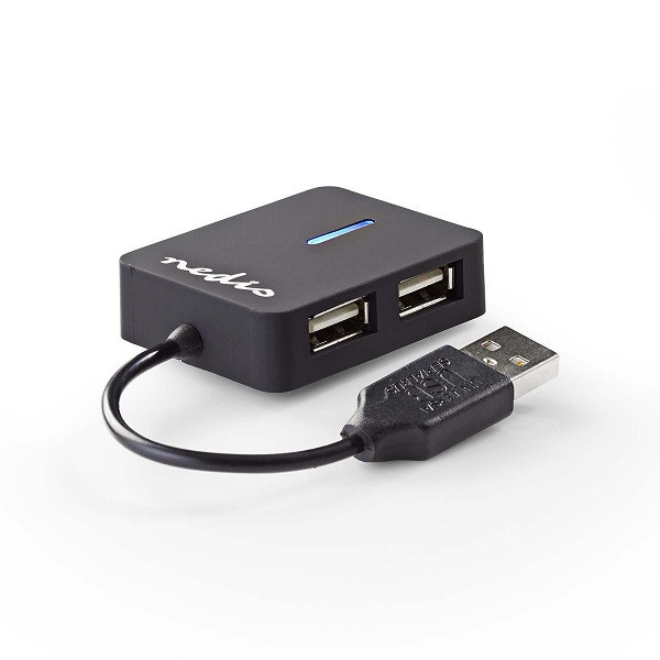 Nedis USB 2.0 compact hub (4 ports) UHUBU2410BK K030200022 - 1