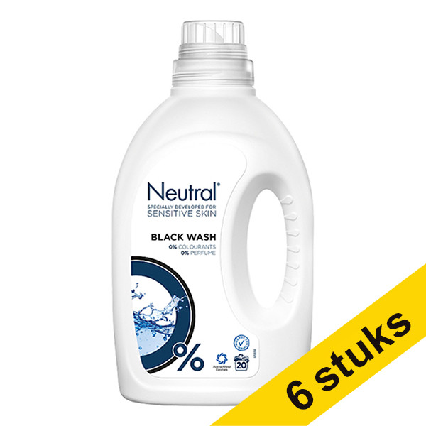 Neutral Black liquid detergent, 1 litre (20 washes) (6-pack)  SNE01022 - 1