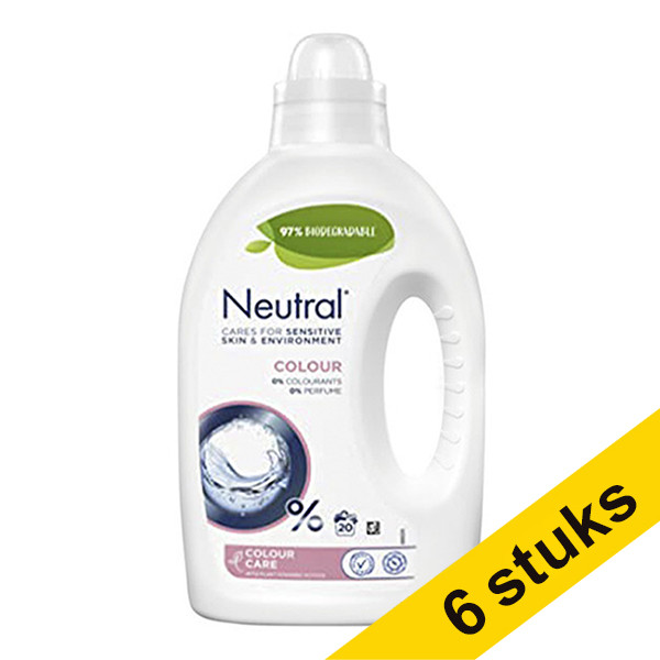 Neutral Colour liquid detergent, 1 litre (20 washes) (6-pack)  SNE01018 - 1