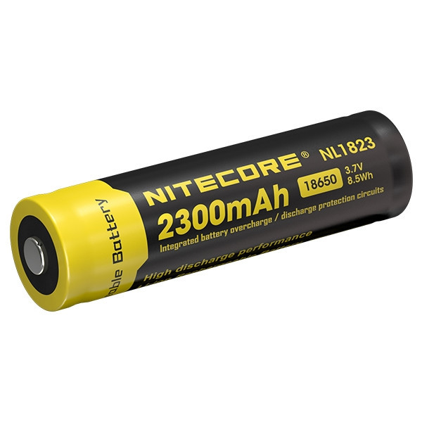 Nitecore 18650 button top battery, 3.7 V, 2300 mAh 18650 NL1823 ANB00815 - 1