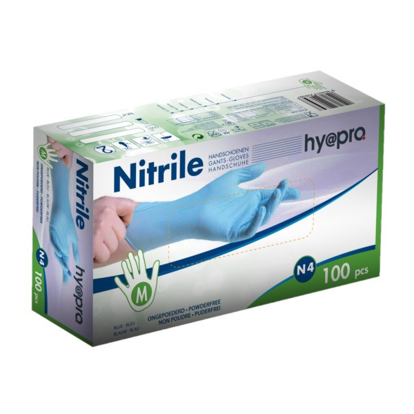 Nitrile blue powder free gloves, size M (100-pack) 9000895 9001165 SDR00486 - 1