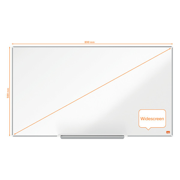 Nobo Impression Pro Widescreen lacquered steel magnetic whiteboard, 89cm x 50cm 1915254 247397 - 3