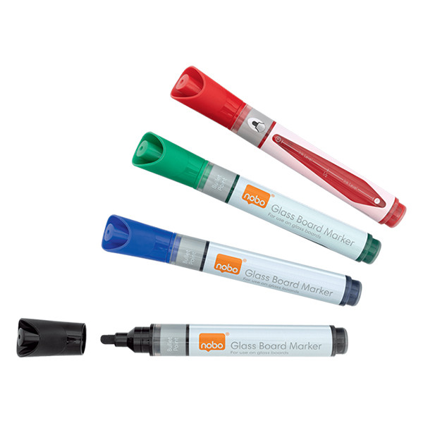 Nobo assorted glassboard markers (4-pack) 1905324 247517 - 1