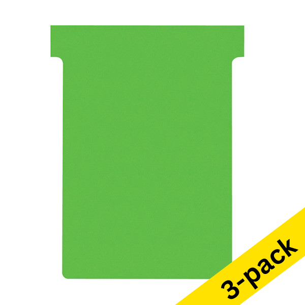 Nobo green T-cards, size 3 (3 x 100-pack)  247547 - 1