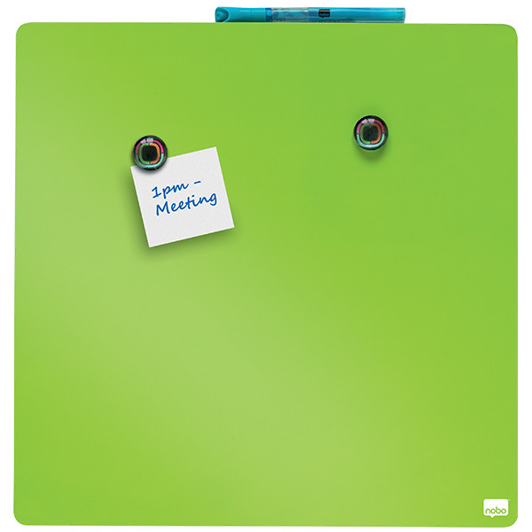 Nobo green magnetic whiteboard, 36cm x 36cm 1903773 208159 - 3