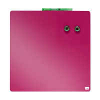 Nobo pink magnetic whiteboard, 36cm x 36cm 1903803 208160