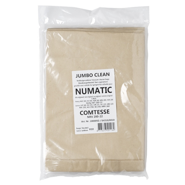 Numatic NVM-1CH paper vacuum cleaner bags | 10 bags (123ink version)  SNU00001 - 1