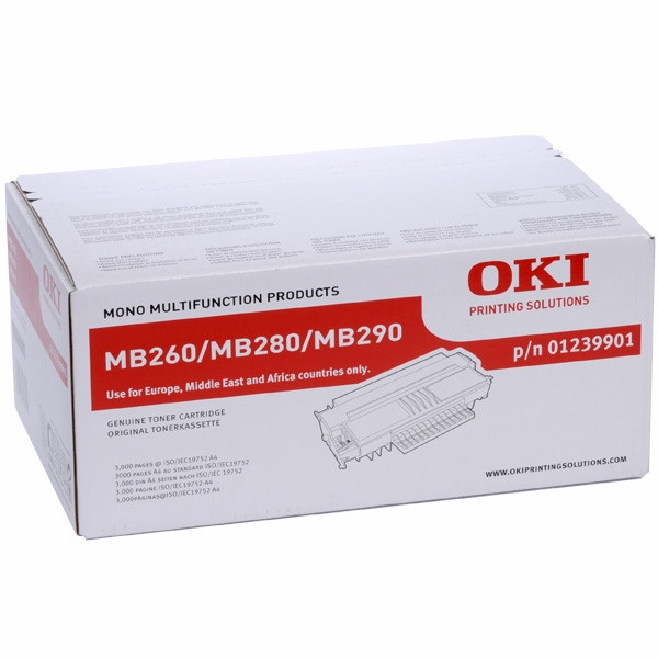 OKI 01239901 black toner (original) 01239901 036058 - 1