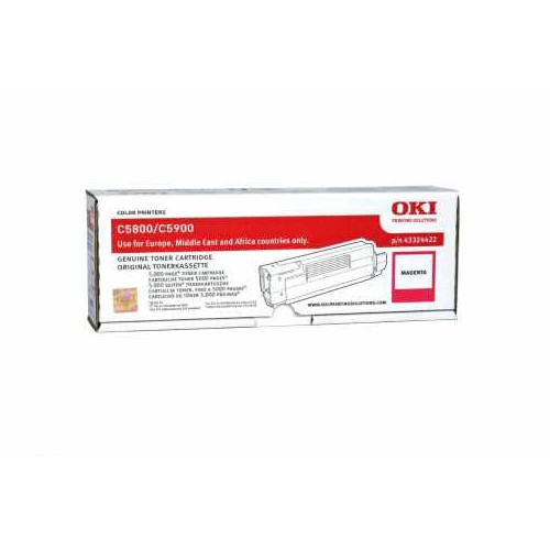 OKI 43324422 magenta toner (original OKI) 43324422 035848 - 1