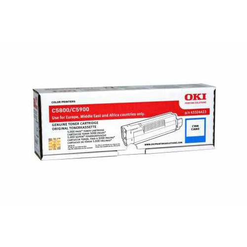 OKI 43324423 cyan toner (original OKI) 43324423 035846 - 1