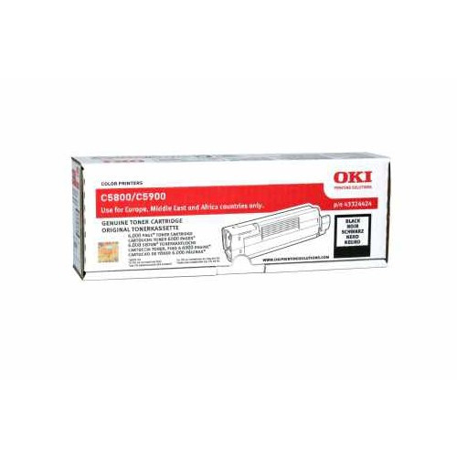 OKI 43324424 black toner (original OKI) 43324424 035844 - 1