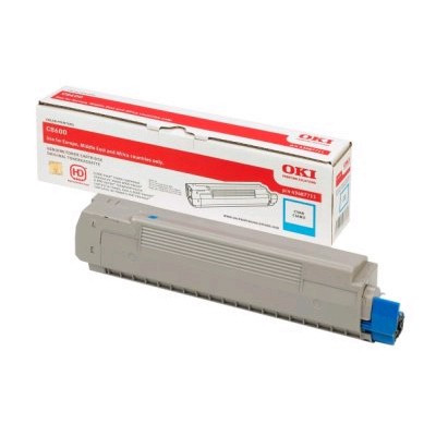 OKI 43487711 cyan toner (original OKI) 43487711 035876 - 1