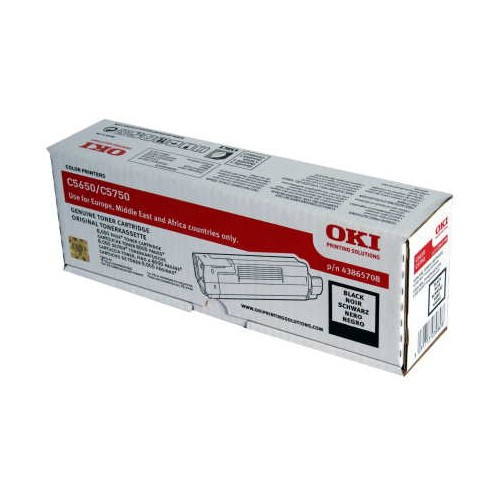 OKI 43865708 black toner (original OKI) 43865708 035968 - 1