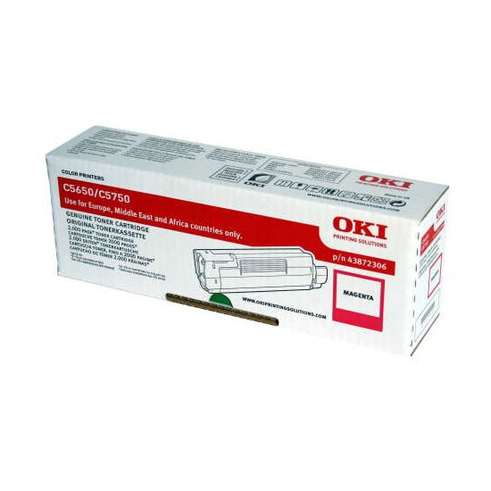 OKI 43872306 magenta toner (original OKI) 43872306 035964 - 1