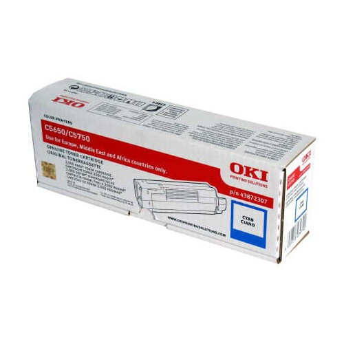 OKI 43872307 cyan toner (original OKI) 43872307 035966 - 1