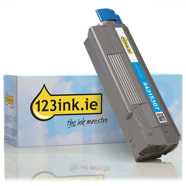 OKI 44315307 cyan toner (123ink version) 44315307C 036071 - 1