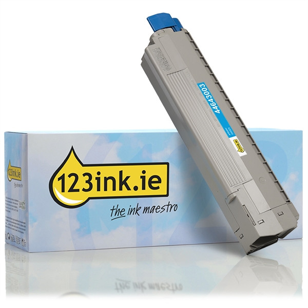 OKI 44643003 cyan toner (123ink version) 44643003C 042523 - 1