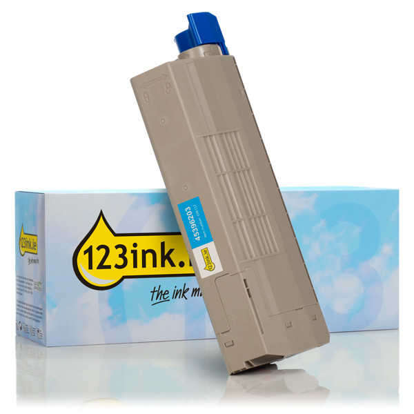 OKI 45396203 high capacity cyan toner (123ink version) 45396203C 036137 - 1