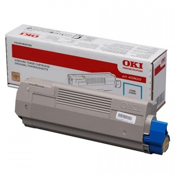 OKI 45396203 high capacity cyan toner (original) 45396203 036136 - 1