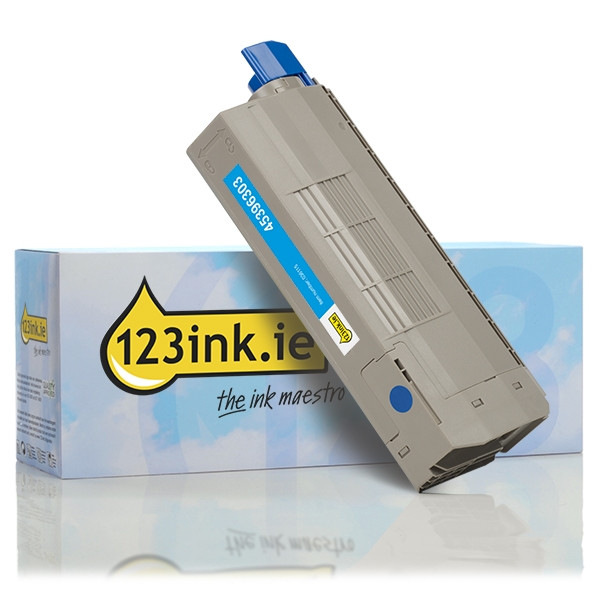 OKI 45396303 cyan toner (123ink version) 45396303C 036115 - 1