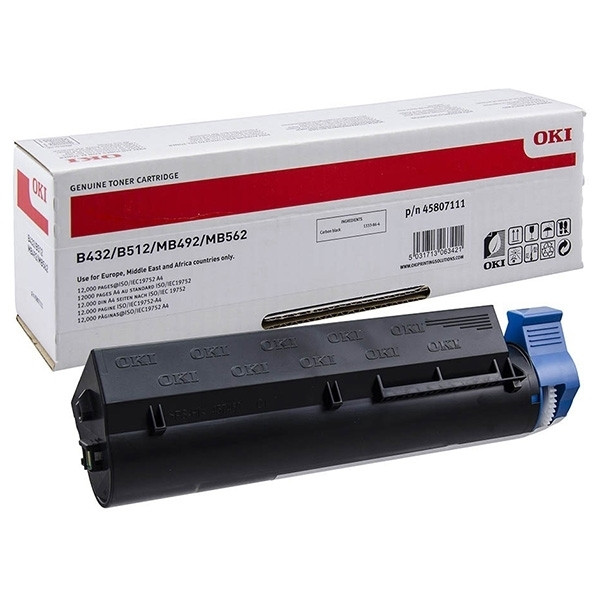 OKI 45807111 extra high capacity black toner (original OKI) 45807111 042704 - 1