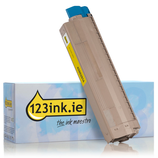 OKI 45862814 high capacity yellow toner (123ink version) 45862814C 042721 - 1