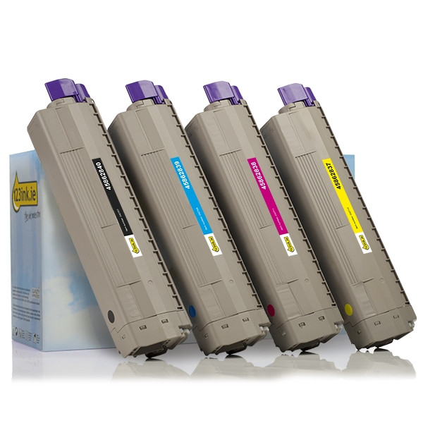 OKI 45862840/39/38/37 BK/M/C/Y toner 4-pack (123ink version)  130091 - 1