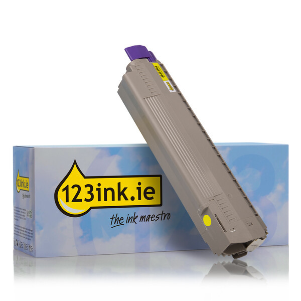 OKI 46443101 yellow high capacity toner (123ink version) 46443101C 036191 - 1