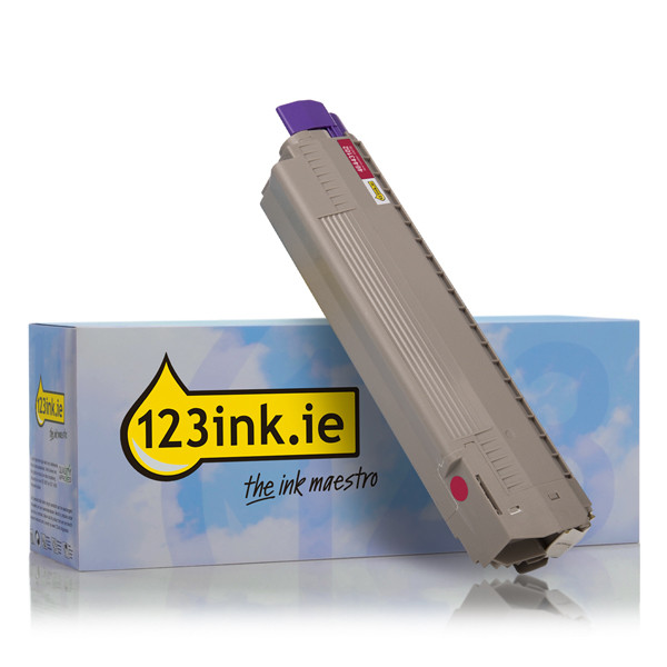 OKI 46443102 high capacity magenta toner (123ink version) 46443102C 036189 - 1