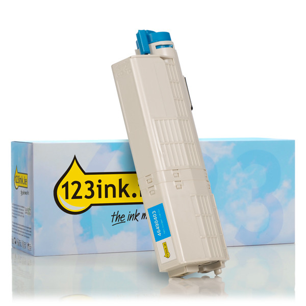 OKI 46490403 cyan toner (123ink version) 46490403C 036151 - 1