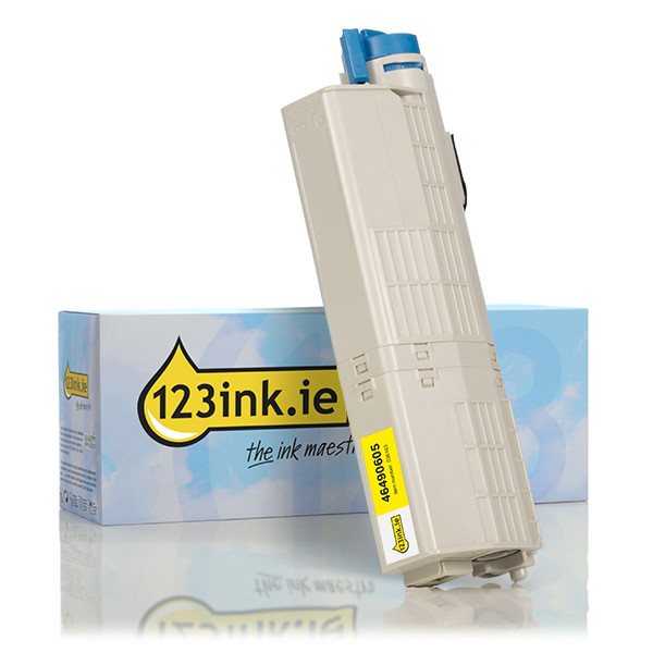 OKI 46490605 high capacity yellow toner (123ink version) 46490605C 036163 - 1